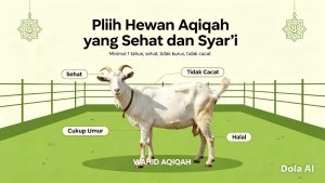 hewan aqiqah sehat, cukup umur dan sesuai syariah